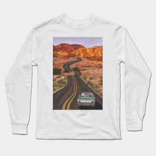 Ghostie on a Road Trip Among the Canyons Long Sleeve T-Shirt
